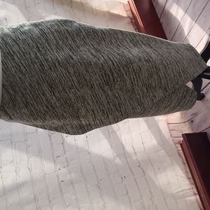 Women's H&M Faux Wrap Skirt Black and Gray. Sz M